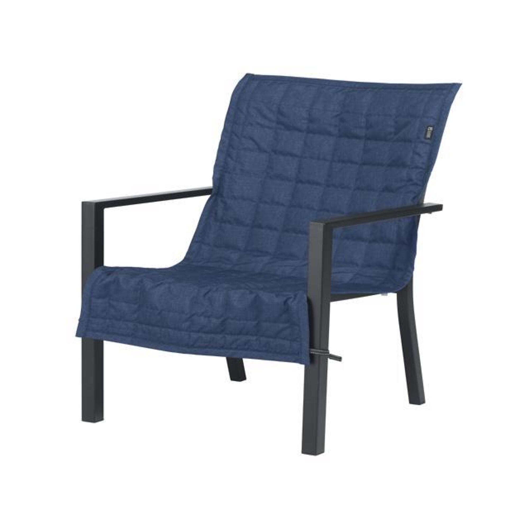 Classic Accessories, Chair Slip Cover, Cover Type Patio Chair, Primary Color Blue, Primary Material Polyester, Model# 56-022-015501-RT
